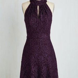 Don't Wait Up Dress in Plum - Never worn